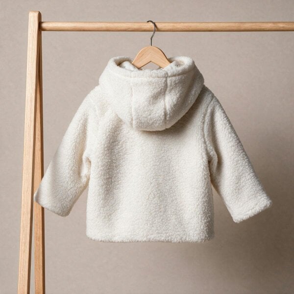 Mini Cuddles Hodded Jacket (White)