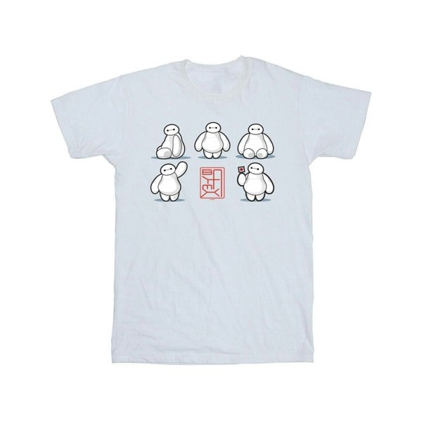 Disney Mens Big Hero 6 Baymax Many Poses T-Shirt - White