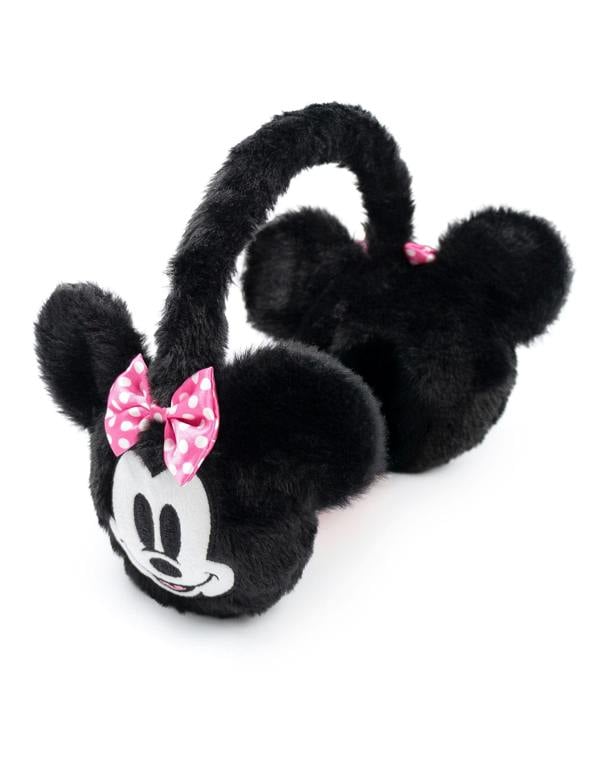 Disney Girls Black Minnie Earmuffs (One Size)