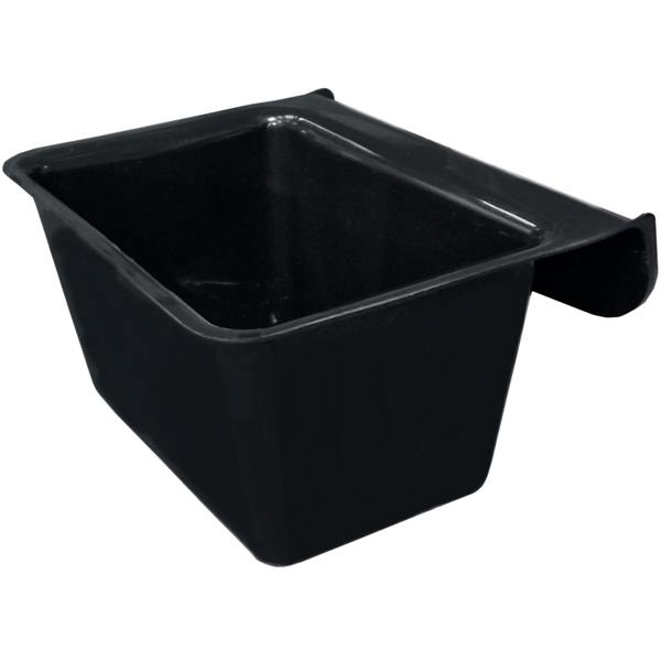 Ketoplastics A1 Manger Mountable Hook Over Horse Feeder Livestock Feed Bucket Trough - 15 Litre Black