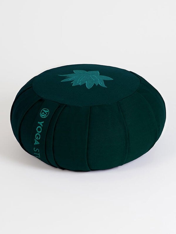 Yoga Studio GOTS Organic Cotton Round Lotus Zafu Buckwheat Cushion