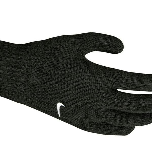 Nike Childrens/Kids Knitted Swoosh Winter Gloves - Black/White - 