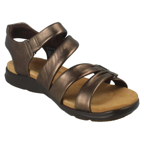 Clarks Ladies Clarks Casual Hook and Loop Sandals Kitly Ave
