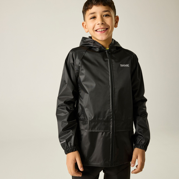 Regatta Great Outdoors Childrens/Kids Stormbreak Waterproof Jacket - Black