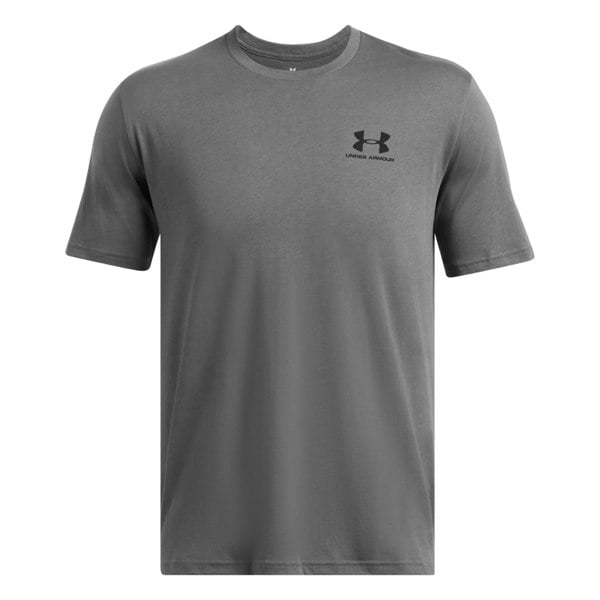 Under Armour Mens Sportstyle Short-Sleeved T-Shirt - Castle Rock Grey/Black