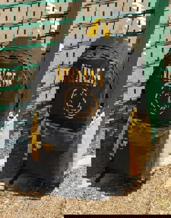 Nirvana Unisex Black Logo Backpack (One Size)