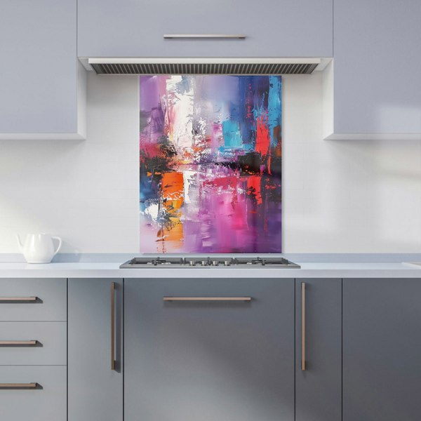 Warren Reed - Designer Vibrant Metropolis: A Palette Of Emotions Kitchen Splashback