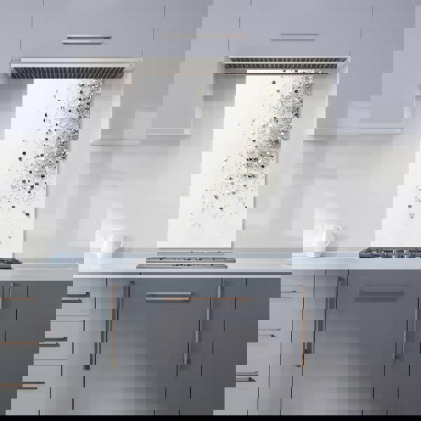 Warren Reed - Designer Glittering Tranquility: Pure White Kitchen Splashback