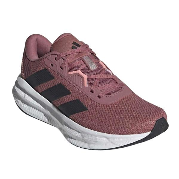 Adidas Womens/Ladies Galaxy 7 Stripes Running Trainers - Crimson/Black/Pink - 