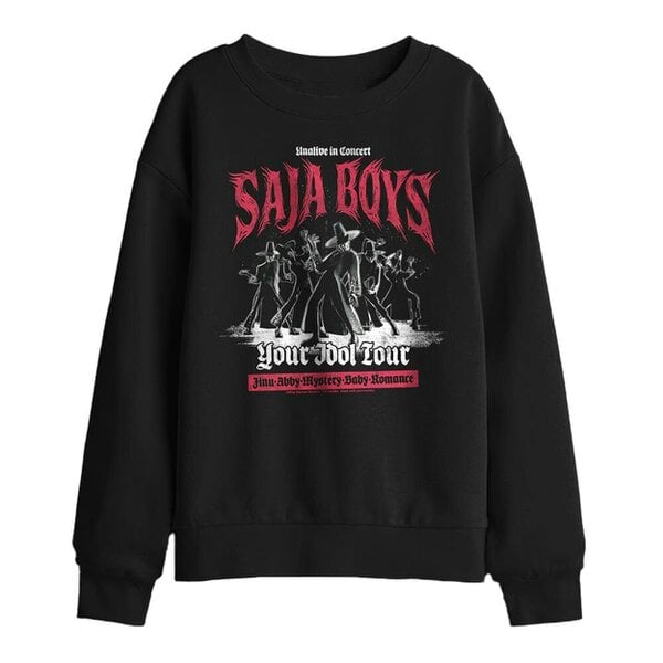 K-Pop Demon Hunters Childrens/Kids Mono Band Saja Boys Sweatshirt - Black