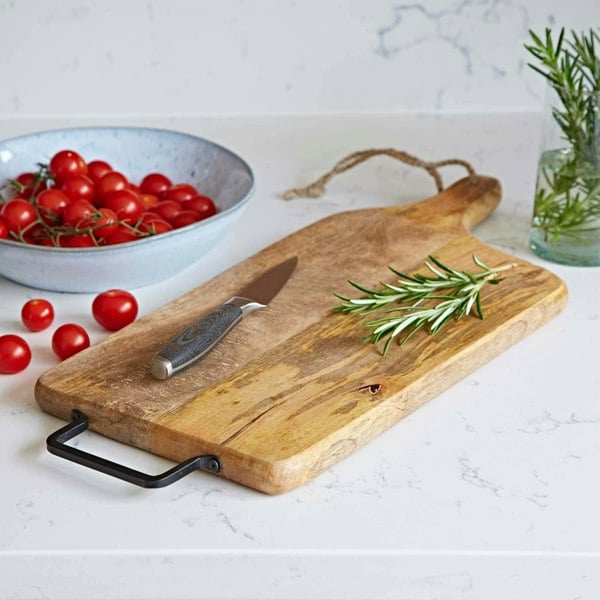 Paper High Natural Mango Wood Rectangular Chopping Board