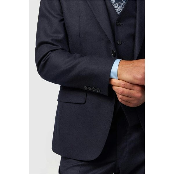 Ted Baker Tailored Fit Navy Stretch Flannel Jacket