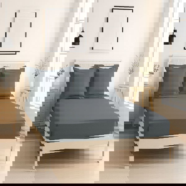 Snug City Luxury 200TC Oxford Border Pillowcase Pair Soft Feel