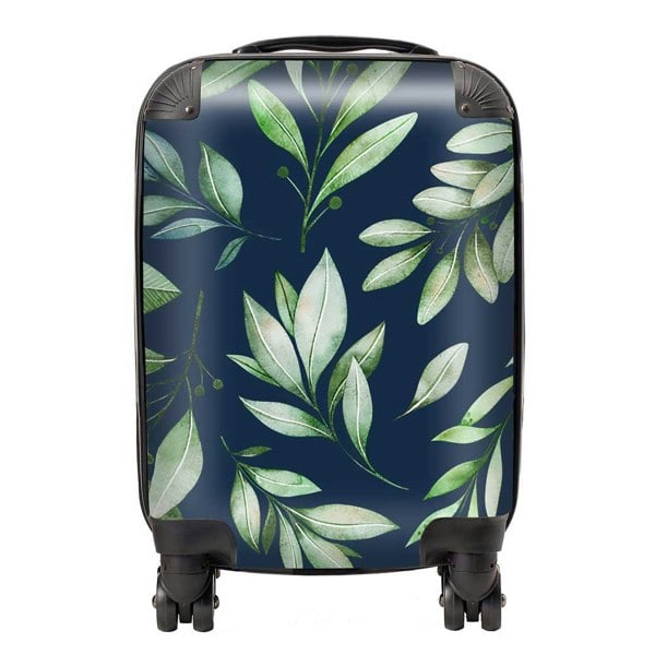 Warren Reed Watercolor Leaves Suitcase