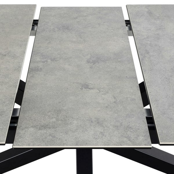 Furniture To Go Heaven Extendable Dining Table with Ceramic Grey Top 200cm