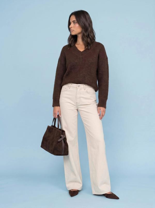 Urban Bliss Wool Blend V Neck Jumper