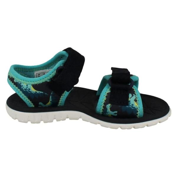 Clarks Kids Clarks Pattern Detailed Adjustable Sandals - Surfing Tide T