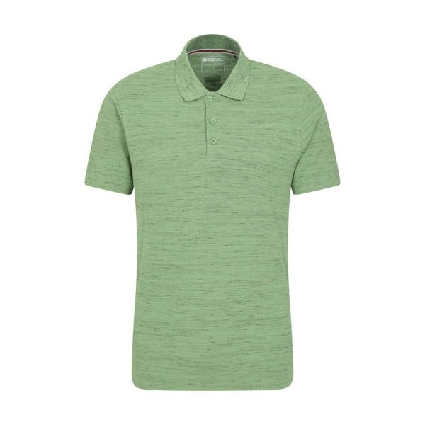 Mountain Warehouse Mens Dawnay Textured Pique Polo Shirt - Green