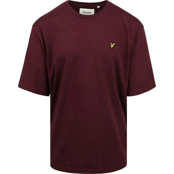 Lyle & Scott Mens Plain Plus T-Shirt - Burgundy