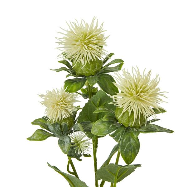 Wyld Haus Set of 3 Artificial Flowers Cream Safflower Sprays