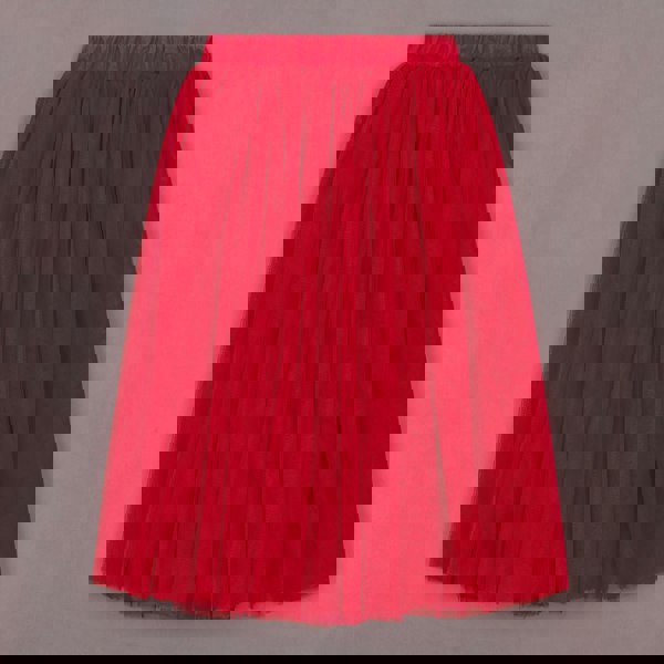 Ladies tulle poppy red skirt