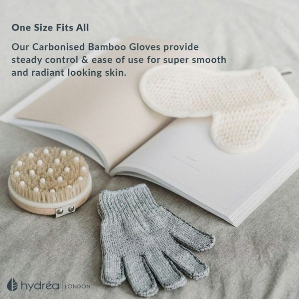 Hydréa London Carbonized Bamboo Exfoliating Gloves