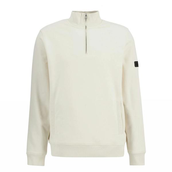 Barbour International Ehan Half Zip Sweatshirt Whisper White