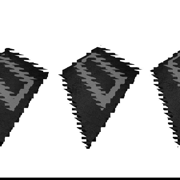 Monstershop Vented Garage Floor Tiles With Edges – 90 Black & 30 Grey