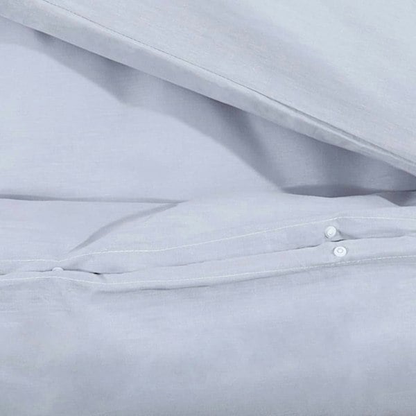 Berkfield Duvet Cover Set Grey 140x200 cm Light-weight Microfiber