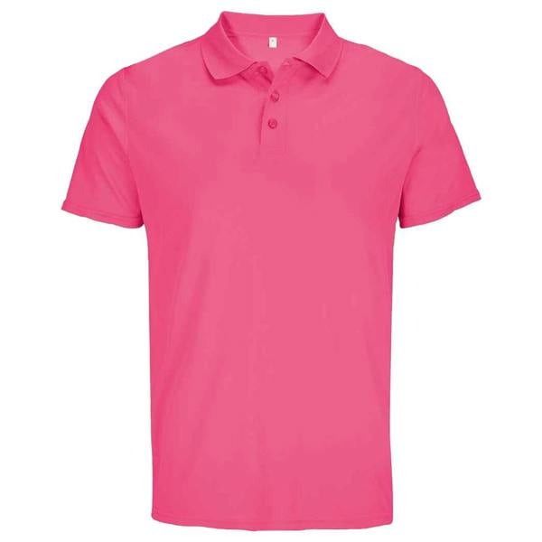 SOLS Unisex Adult Pitcher Recycled Polyester Polo Shirt - Ribbon Pink