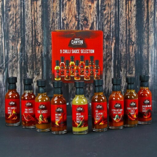 Kimm and Miller 9 Hot Sauce Selection Gift Set