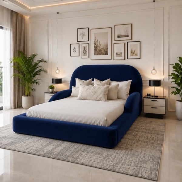 Paradise Beds Oval Padded Bed frame