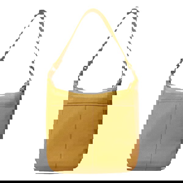 Assots London 'BIANCA' Burnt Orange Pebble Grain Leather Slouchy Hobo Bag