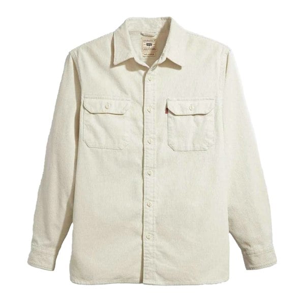 Levis Mens Jackson Worker Corduroy Overshirt - White