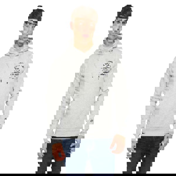 Crosshatch Mens Shoptown Hoodie - Grey Marl