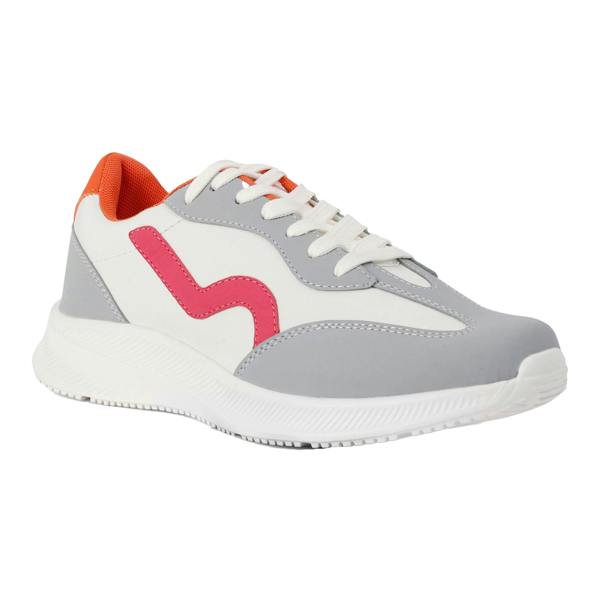 Regatta Womens/Ladies Marine Retro Trainers - Snow White/Pink Potion - 