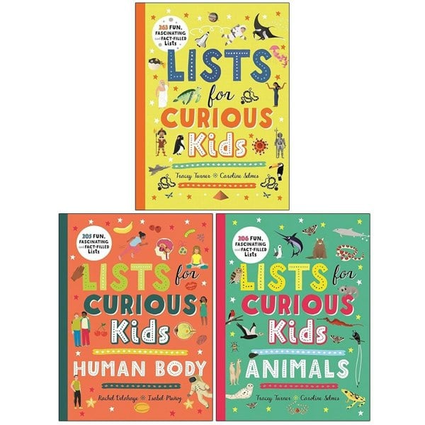 Lists for Curious Kids 3 Book Box Set - Lists for Curious Kids, Human Body and Animals