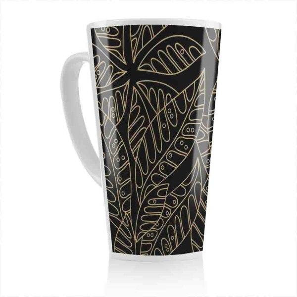Benjamin Tate Design Lined Flower Print Latte Mug