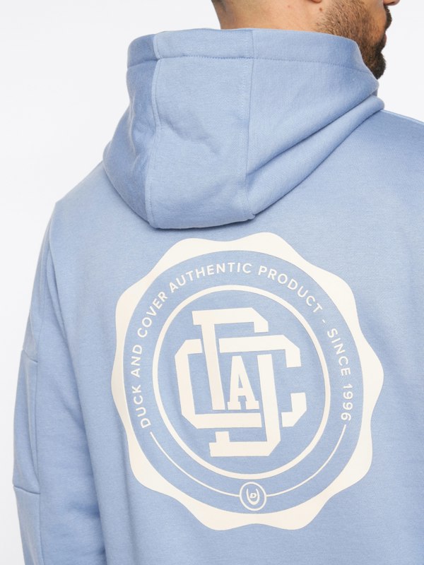 Duck and Cover Keyaan Hoodie - Blue