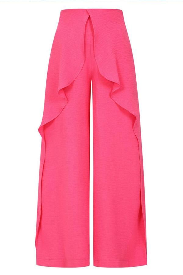 HotSquash Palazzo Pants with Side Frill