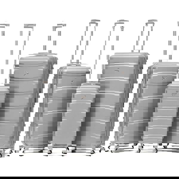 Flight Knight Set of 3 Hard Shell Suitcase Cabin & Check in Cases with TSA Lock