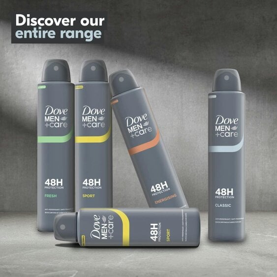 Dove Men+Care Antiperspirant Deodorant Classic 24x200ml, 48H Sweat Protection