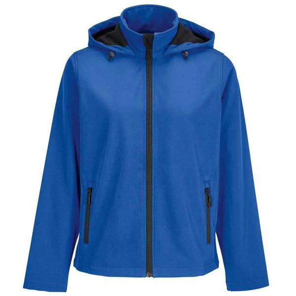 SOLS Womens/Ladies Race Hooded Soft Shell Jacket - Royal Blue