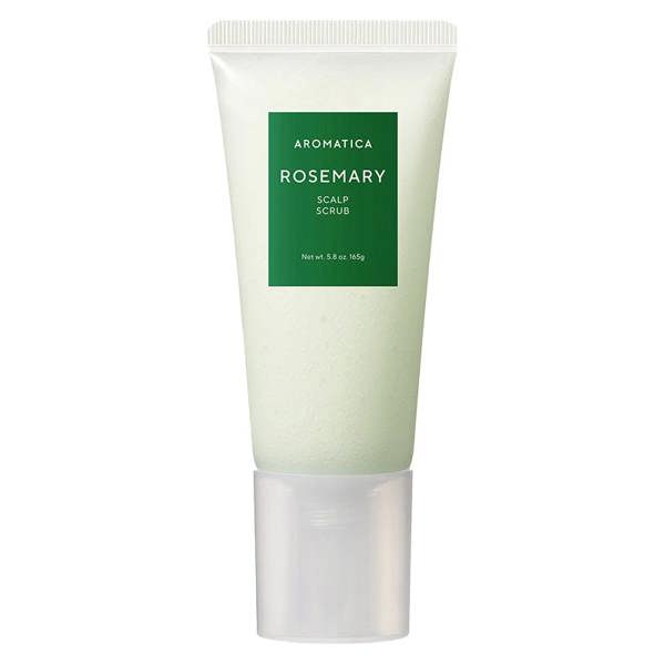 AROMATICA Rosemary Scalp Scrub – 165g Korean exfoliating scalp treatment with Andean Sea Salt and Rosemary available at Atelier De Glow UK.