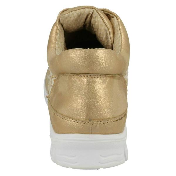 Ladies Waves Casual Lace Up Textile Trainers - F80101