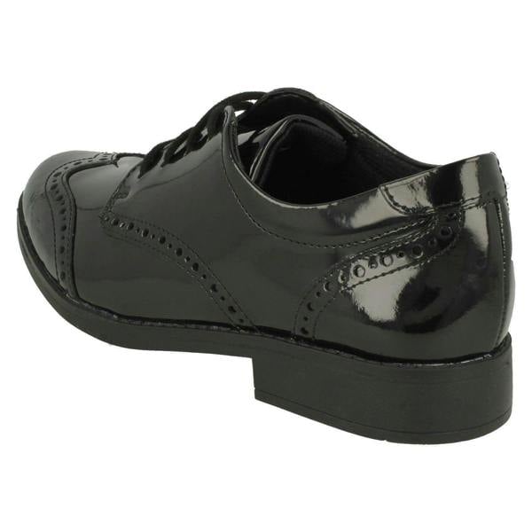 Clarks Girls Clarks Lace Up Brogue School Shoes Aubrie Craft Y