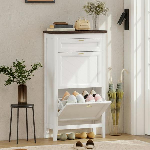 Flip-down Shoe Cabinet