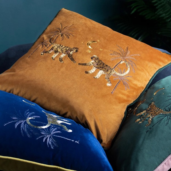 Wylder Dusk Monkey Cushion Cover - Rust