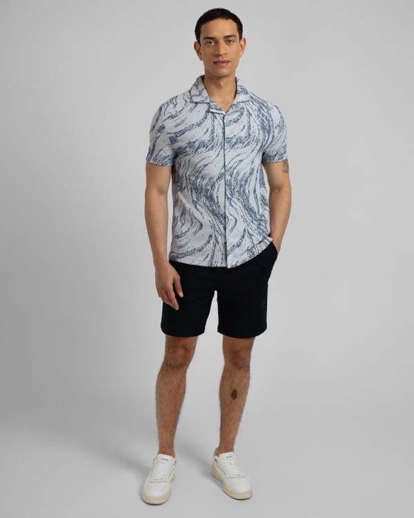 Steel & Jelly Pinner - Wave Effect Short Sleeve Shirt