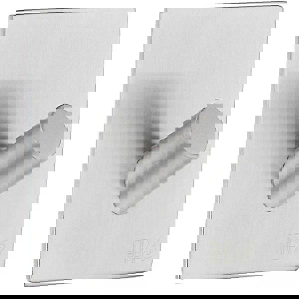 Brushed stainless steel single towel hook